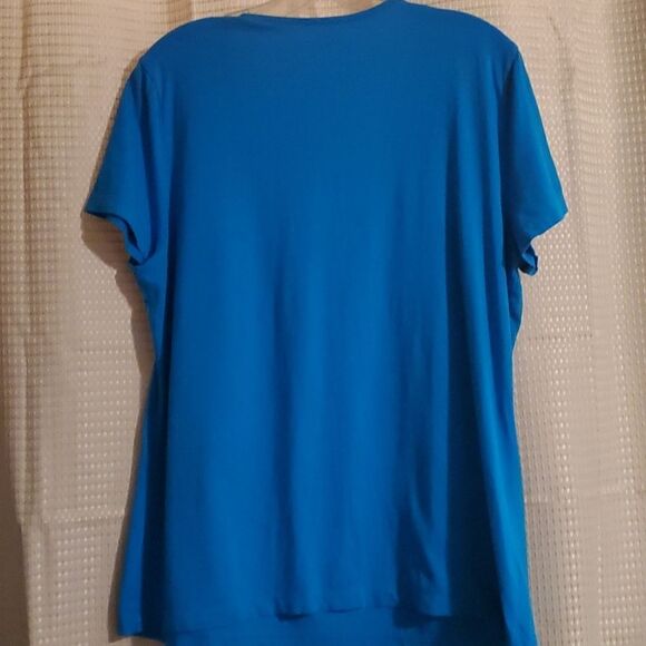 ST JOHN BAY WOMAN TEE BLUE XL USE - Picture 6 of 7